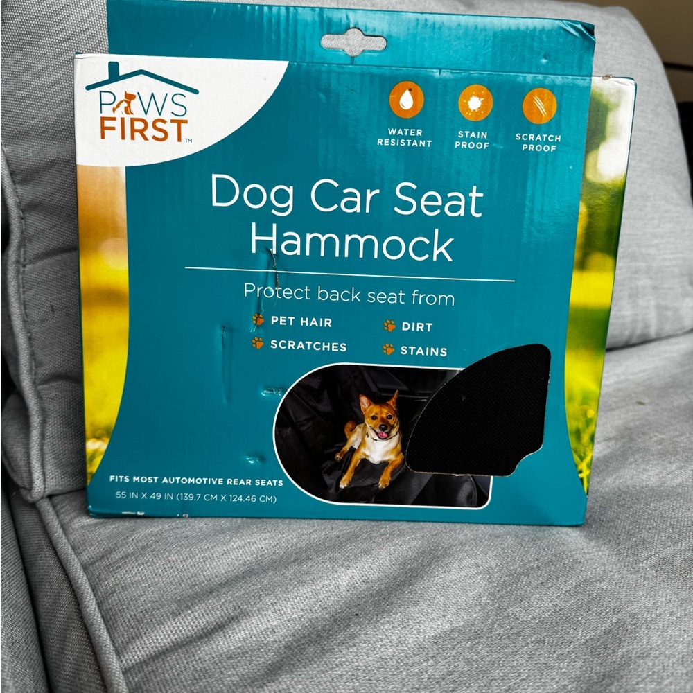 Black Dog Car Seat Hammock